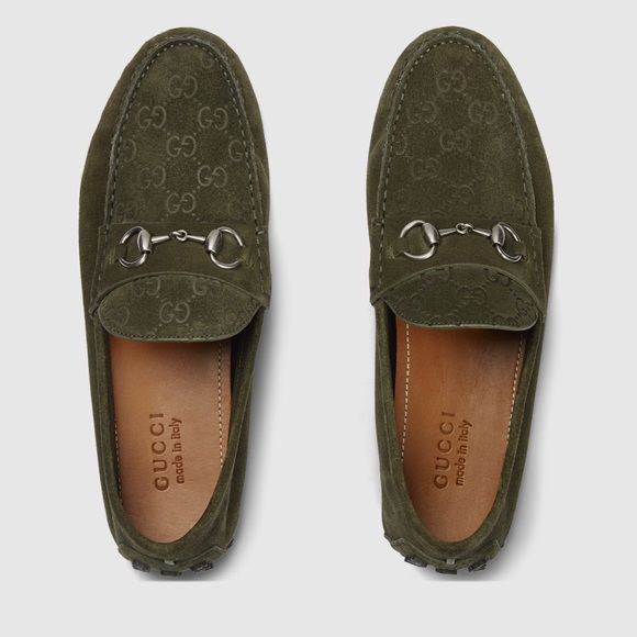 Gucci Other - Gucci Horsebit Suede Loafer, Green 9.5